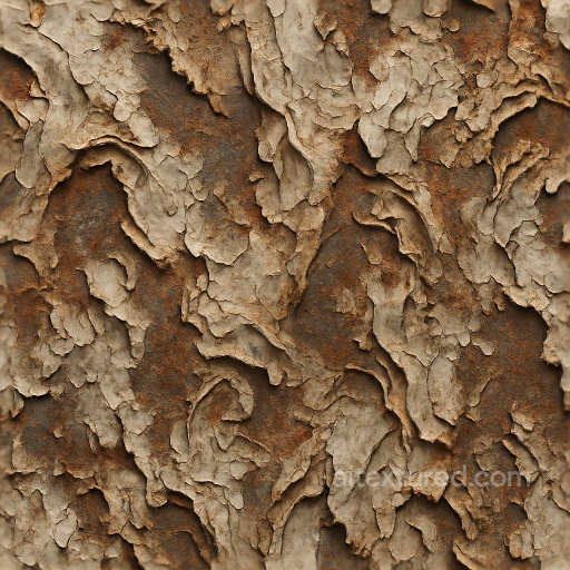 Abstract - Corroded Peeling Weathered Distorted Warped Twisted Folded Crumpled Grunge Rough texture preview
