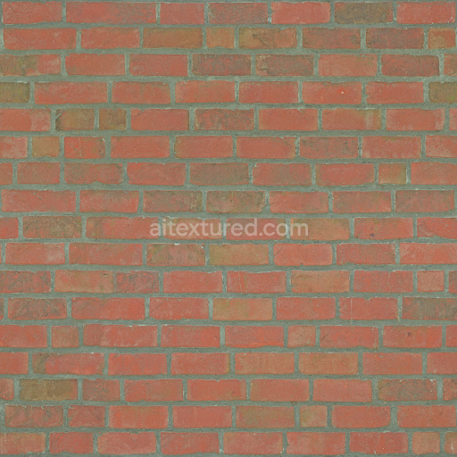 Bricks Red Seamless Tileable Pbr Texture Weathered Rough Coarse Matte