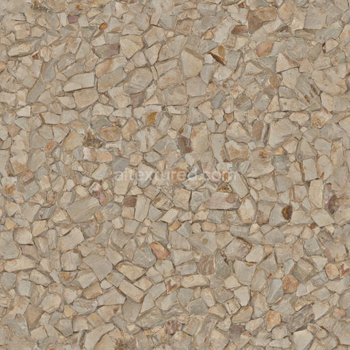 Wall Rock — Chipped Rocks Dry Uneven Stones Wall — PBR seamless 3D texture