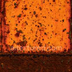 seamless Seamless 3D Rusty Metal PBR Texture Featuring Orange Base with Pitted and Corroded Spots texture 8k free download PBR
