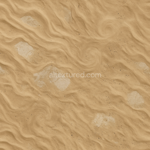 Seamless 3d texture pbr 8k dusty sandy dunes with salt flats and dust devils on planetary surface