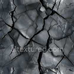 seamless Seamless 3D Cracked Dark Stone PBR Texture with Deep Fractures and Rough Surface texture 8k free download PBR