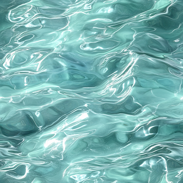 Crystal Clear Turquoise Pool Water with Soft Rippling Waves seamless PBR texture preview