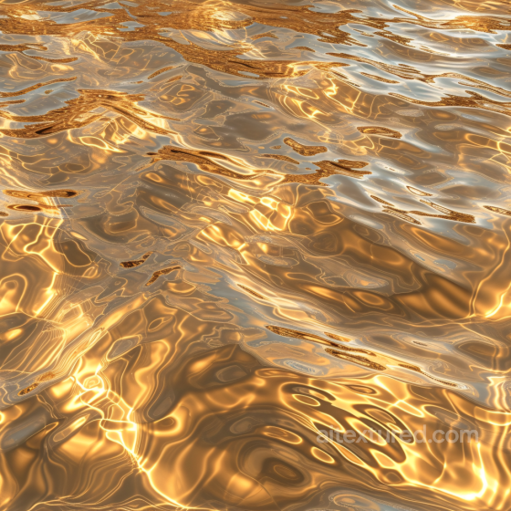 Golden Reflective Water Texture with Smooth Ripples Water texture preview