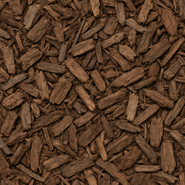 Mulch Bark Chips Coarse seamless PBR texture preview