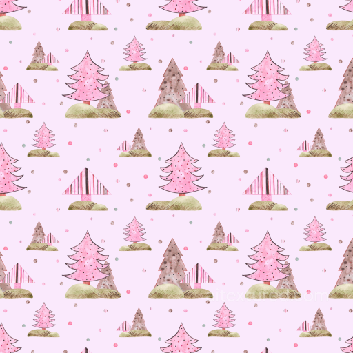 All Christmas Digital paper Texture of Pink Watercolor Christmas Trees on Soft Lilac Back… seamless All Christmas Digital paper PBR texture