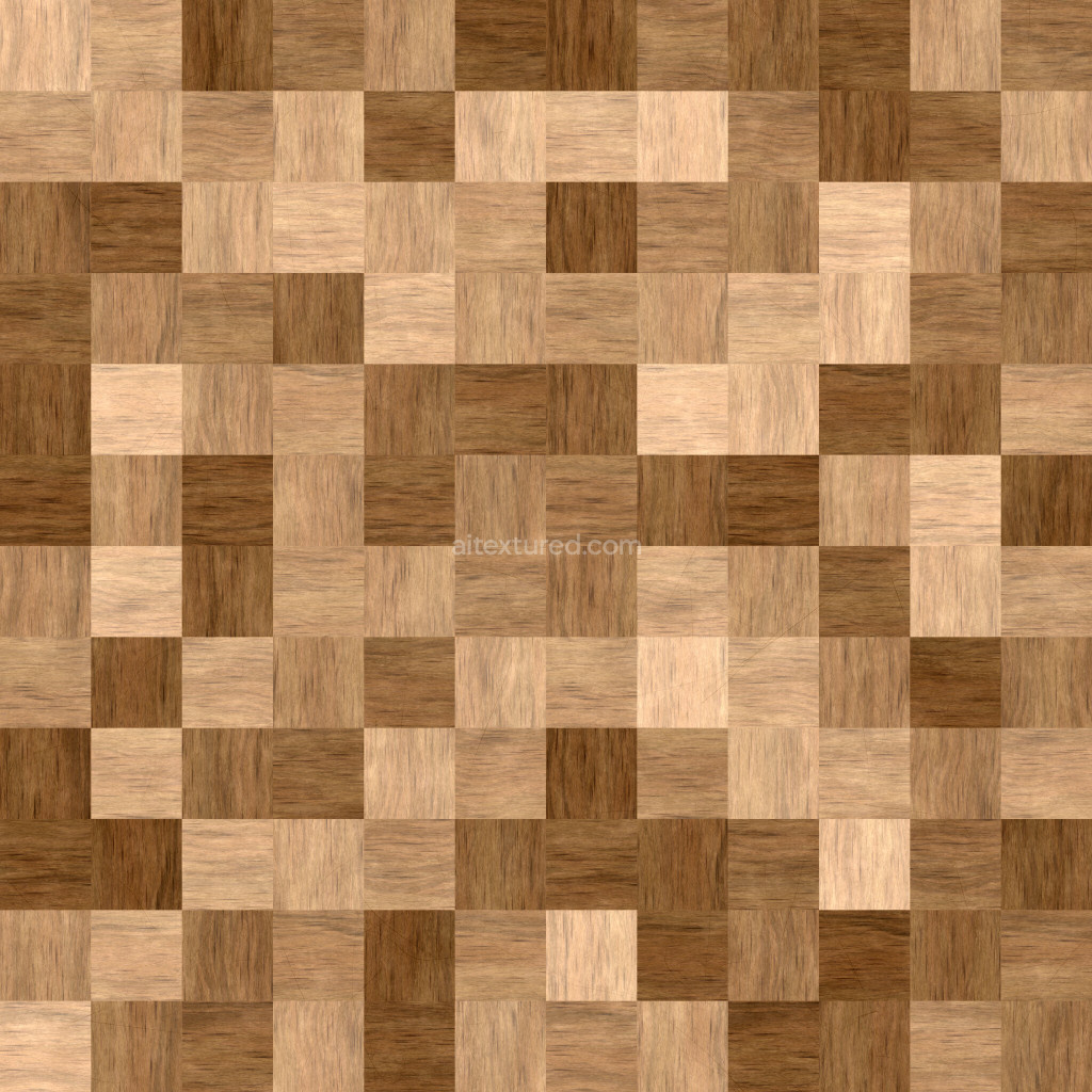 Seamless wood floor PBR texture with natural grain patterns
