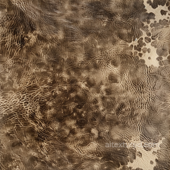 Cracked Distressed Brown Leather Seamless Texture with Natural Grain Leather texture preview