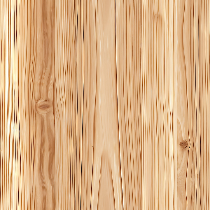 Light Pine Wood Planks with Fine Grain and Knots seamless PBR texture preview