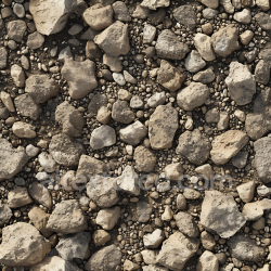 seamless Seamless 3D PBR Rocky Ground Texture Featuring Large Stones and Pebbles in Natural Earth Tones texture 8k free download PBR