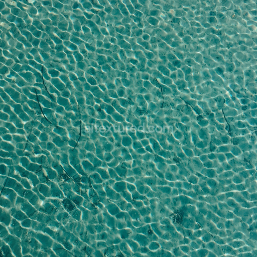 Seamless Clear Water Surface PBR Texture with Light Reflections