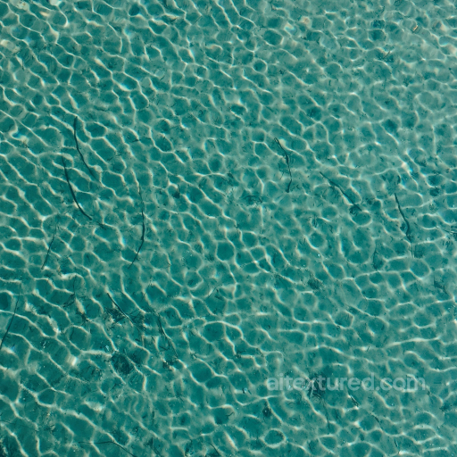 Seamless Clear Water Surface PBR Texture with Light Reflections seamless Water PBR texture