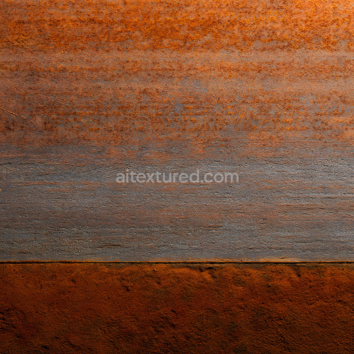 Seamless 3D PBR Rusty Metal Texture Featuring Layered Cracked and Corroded Surface