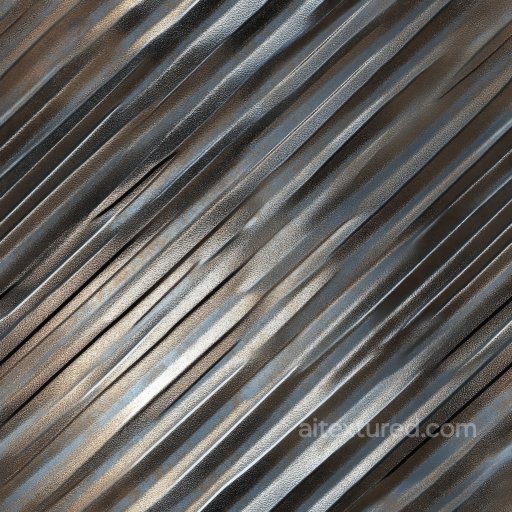 Corrugated Steel Metal PBR Texture with Weathered Surface seamless Metal PBR texture