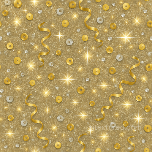 Sparkling Gold Sequins And Silver Sequins Party Glitter For New Year seamless New Year PBR texture
