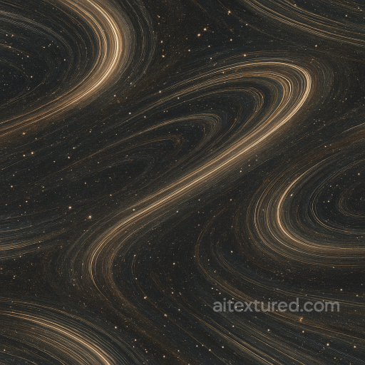Planetary Rings With Dust Rings And Orbital Debris Patterns seamless Star, space, planets PBR texture