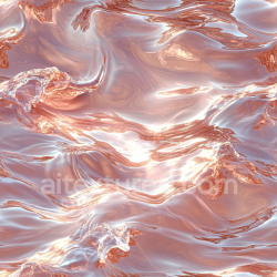 seamless Seamless 3D PBR Liquid Metal Water Texture with Reflective Copper Tones and Smooth Fluid Waves texture 8k free download PBR
