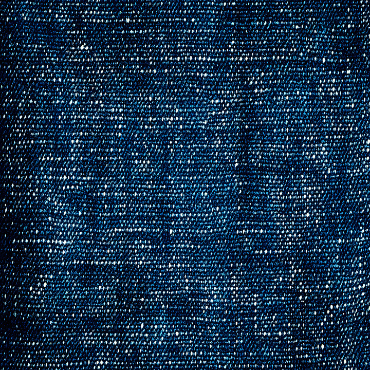Cracked Denim with Worn Holes and Deep Blue Weave seamless PBR texture preview