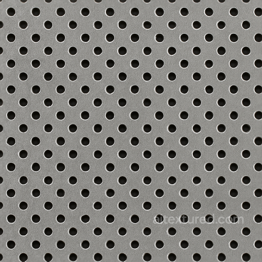 Seamless Shiny Metal 3D Texture PBR 8K Perforated Metal Surface With Metal Mesh And Metal… seamless Shiny metal PBR texture