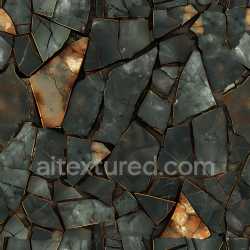 seamless Seamless 3D Cracked and Holed PBR Metal Texture with Rusty Fractures and Jagged Edges texture 8k free download PBR