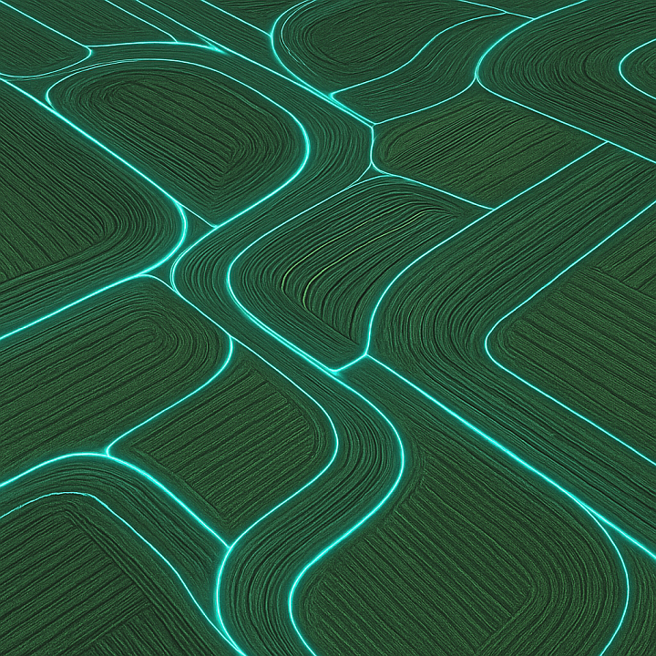 Futuristic Field seamless PBR texture preview
