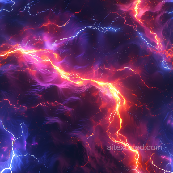 Space PBR Texture of Electric Plasma Nebula with Vibrant Magenta and Blue Hues Star, space, planets texture preview