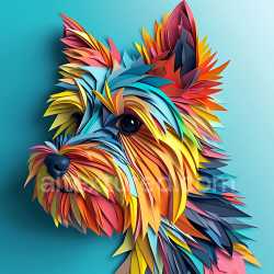 seamless Seamless 3D PBR Texture Featuring Vibrant, Layered Australian Terrier Fur Pattern texture 8k free download PBR