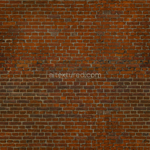 Textured Bricks Baked — Bricks Baked Rough Urban Clean Red — PBR seamless 3D texture