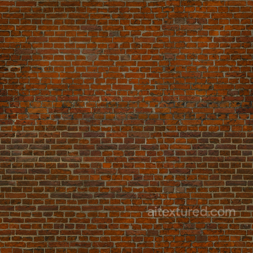 Textured Bricks Baked - Bricks Baked Rough Urban Clean Red seamless Brick PBR texture