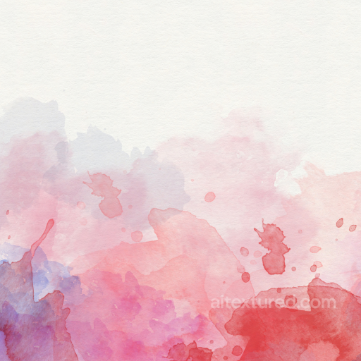 Watercolor Texture Featuring Soft Red and Purple Paint Stains seamless Watercolor texture PBR texture