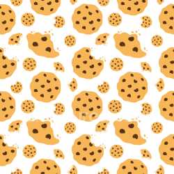 Pattern Bundle - Seamless 3D Pattern PBR Texture Featuring Playful Cookie Motifs in Warm Tones texture preview