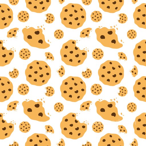 Pattern PBR Texture Featuring Playful Cookie Motifs in Warm Tones seamless Pattern Bundle PBR texture