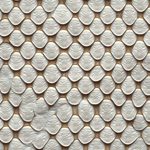 Seamless 3D reptilian skin PBR texture with detailed scales and organic patterning