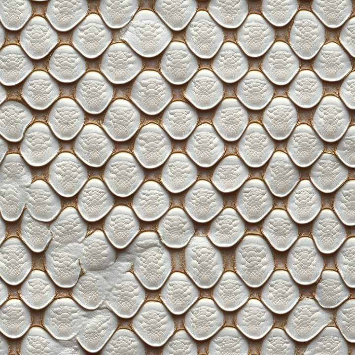 Reptilian Skin With Detailed Scales And Organic Patterning seamless PBR texture preview