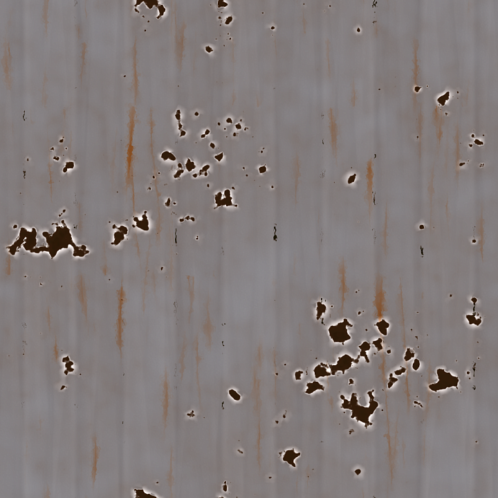 Corrugated Geometric Metal Metallic Pattern seamless PBR texture preview