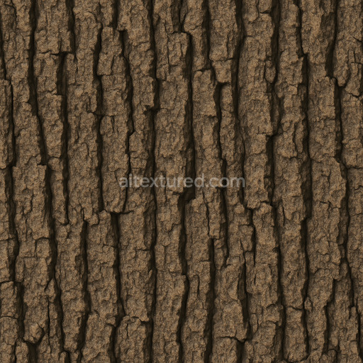 Synthetic Oak Bark Texture Seamless