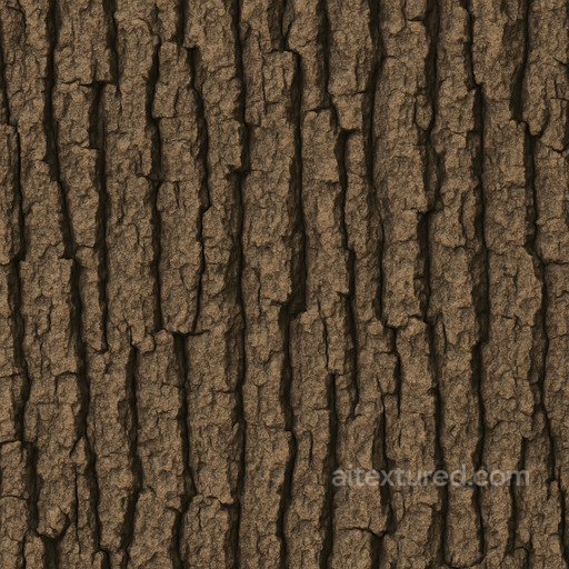 Synthetic Oak Bark Seamless Texture seamless Bark PBR texture
