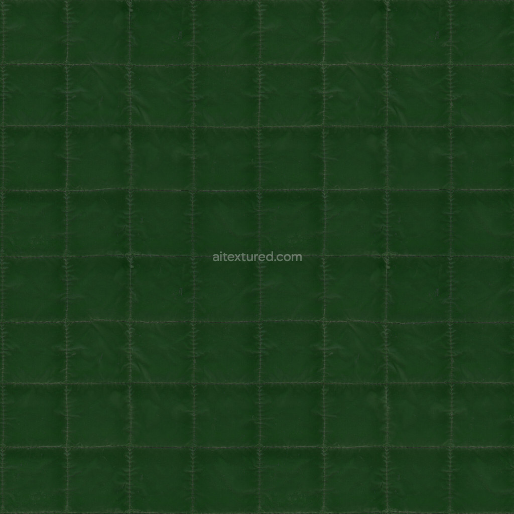 Seamless green fabric texture suitable for 3D modeling
