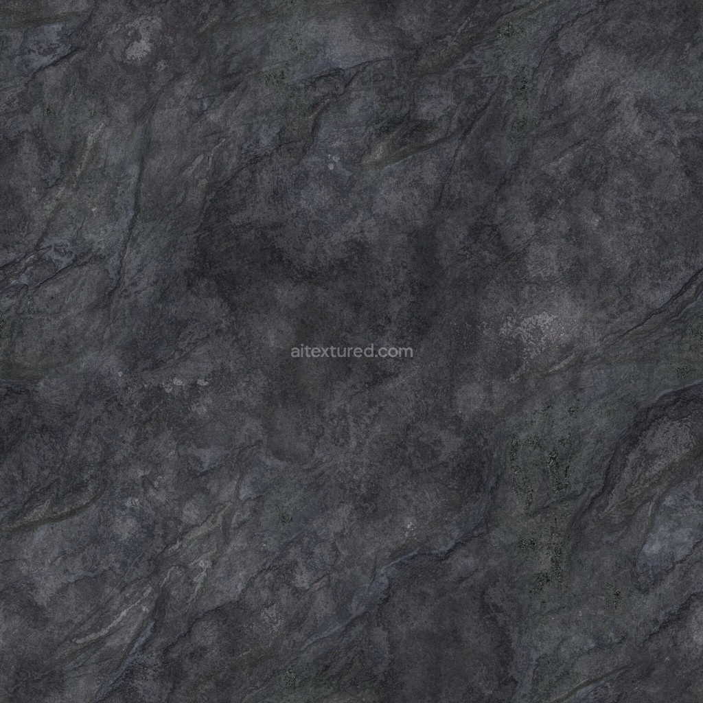 Seamless dark rock texture for 3D modeling