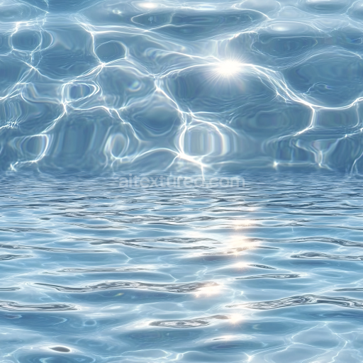 Seamless 3D PBR Texture of Clear Pool Water with Realistic Light Caustics