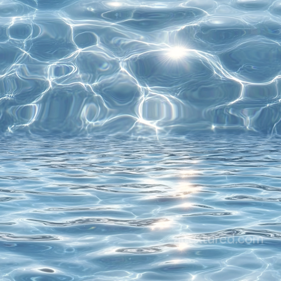 Clear Pool Water Seamless Texture with Realistic Light Caustics Water texture preview