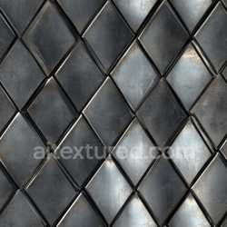 seamless Seamless 3D Rusty Steel Diamond Plate PBR Texture with Textured Panels texture 8k free download PBR