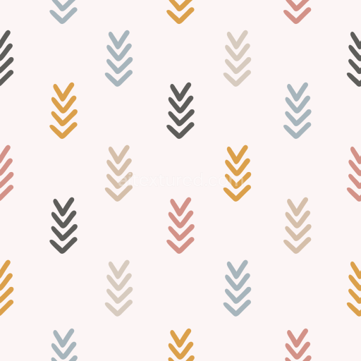 Seamless 3D PBR Fabric Texture Featuring Boho Chevron in Soft Pastels