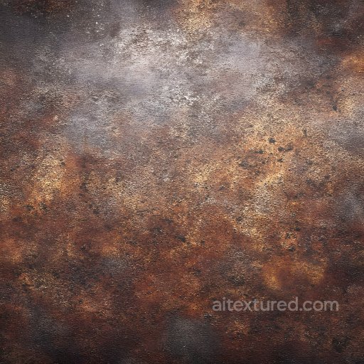 Rusty Metal Cracked and Pitted PBR Texture with Detailed Corrosion seamless Rust PBR texture