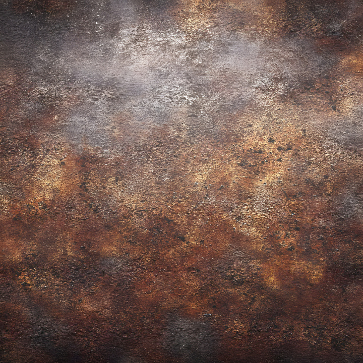 Rusty Metal Cracked and Pitted with Detailed Corrosion seamless PBR texture preview