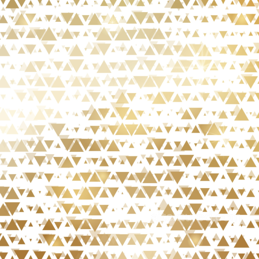 with White Background and Gold Triangle Pattern seamless White & Gold PBR texture