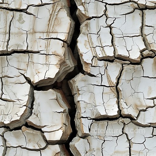 Cracked Dry Earth Soil PBR Texture with Deep Fissures and Cracked Surface seamless Cracked & Holes PBR texture