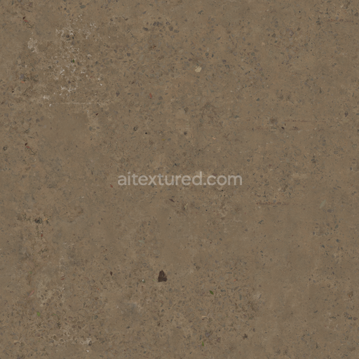 Concrete Floor — Exterior Dry Concrete Weathered Chipped Cracked — PBR seamless 3D texture