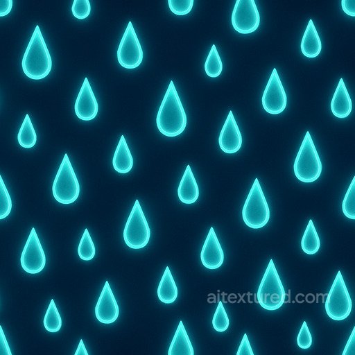 Glowing Raindrop Seamless Texture seamless Water PBR texture