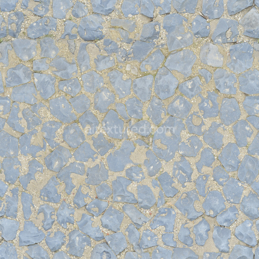 Paving Stones Seamless Tileable Pbr Texture Rough Weathered Blue Gritty